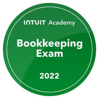 Intuit Academy Bookkeeping Exam 2022 badge